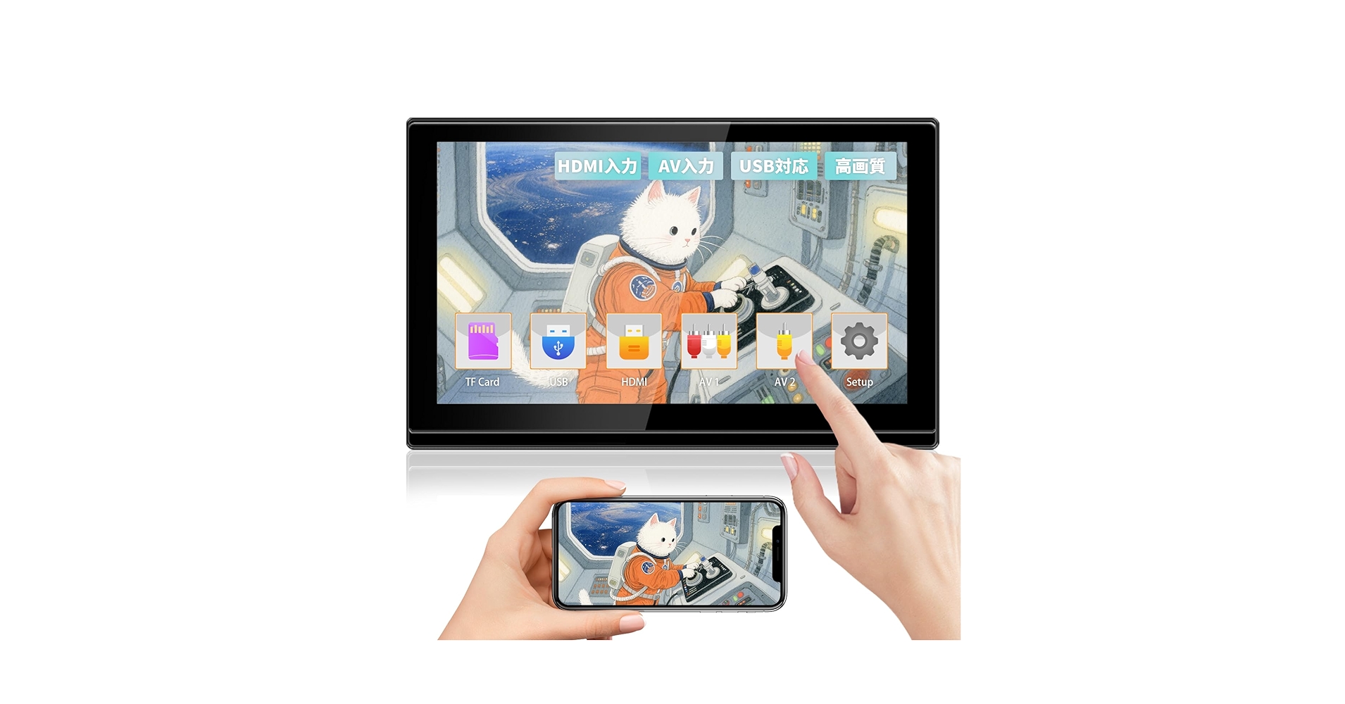 Amazon.co.jp: 【超薄型】SAKUKA ヘッドレストモニター 11.6インチ IPS